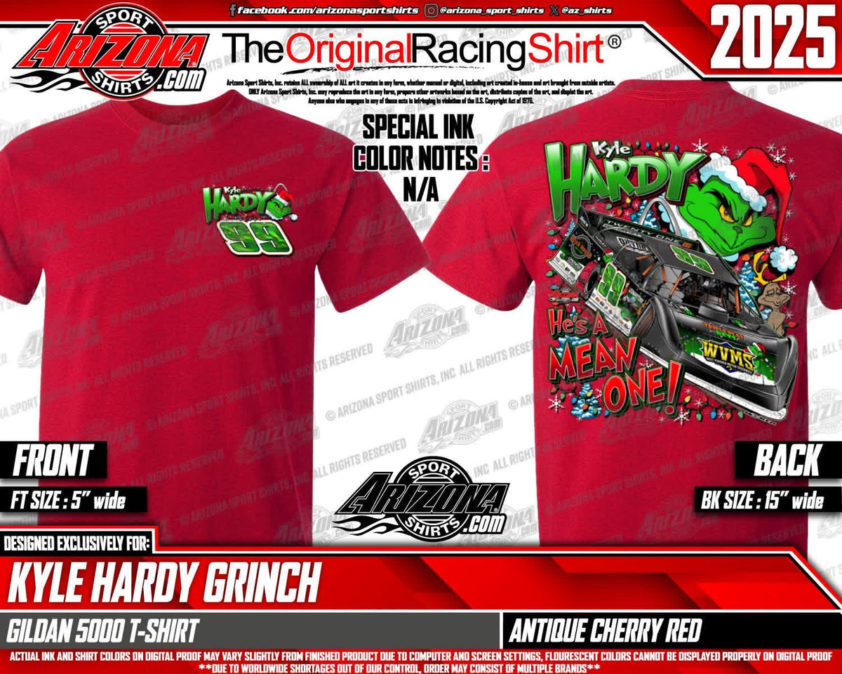 Kyle Hardy 2025 Grinch Apparel - Red