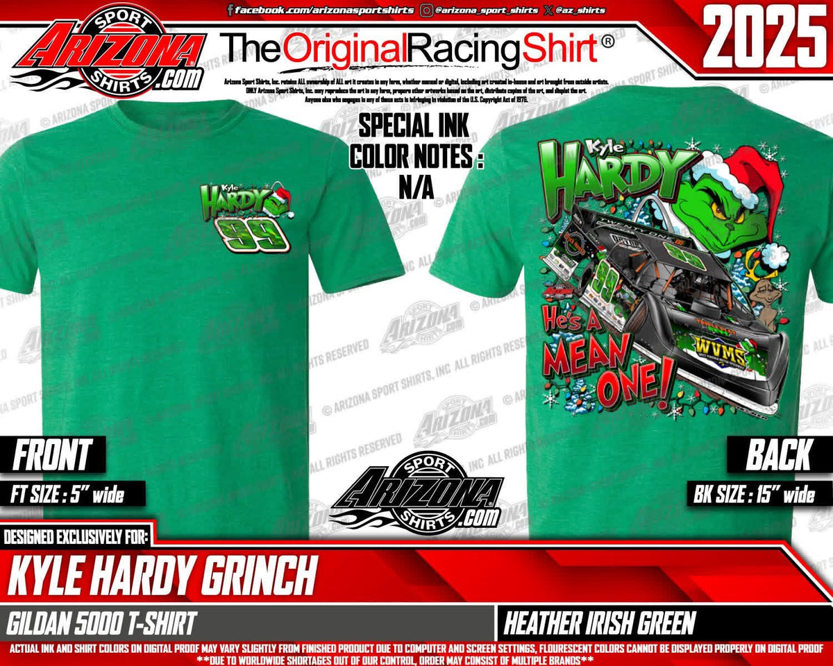 Kyle Hardy 2025 Grinch Apparel - Green